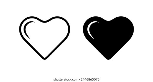 Heart icon. flat illustration of vector icon for web