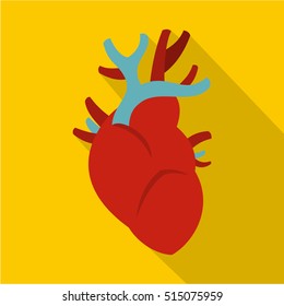 Heart icon. Flat illustration of heart vector icon for web