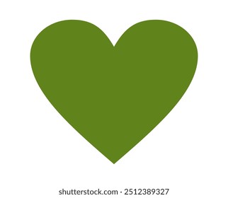 
Icono de corazón en estilo plano. Icono de afecto y relación especial