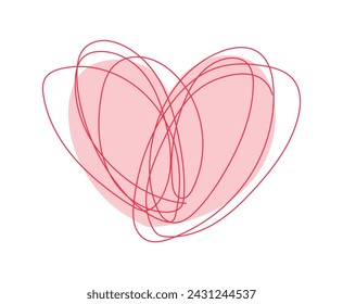 icono de corazón en estilo plano EPS10