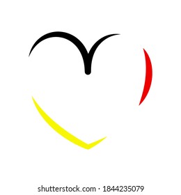 Heart icon. Heart icon in flat style isolated on white background. Vecton illustration. Stylish heart icon.