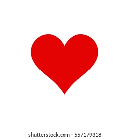 Heart icon in a flat style on white background