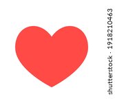 Heart icon in flat style. Vector illustration isolated on white background