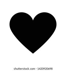 Heart icon flat vector illustration design isolated on white background
