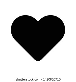 Heart icon flat vector illustration design isolated on white background