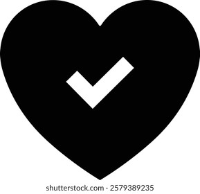 Heart icon in flat. vector signs for apps or web. Valentine's Day, medicine, Love, passion, Romantic concept design symbol health care heartbeat cardiogram isolated on transparent background