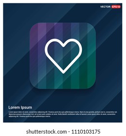 Heart icon - Free Vector Icon - Free vector icon