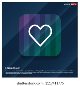Heart icon - Free vector icon