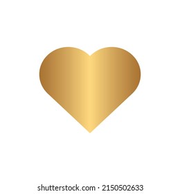 Heart icon with gold gradient