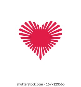 Herzsymbol für Grafikdesign-Projekte