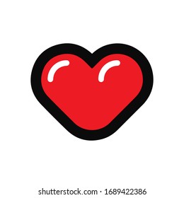 Icono de corazón para proyectos de diseño gráfico