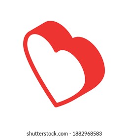 Heart icon for graphic design projects