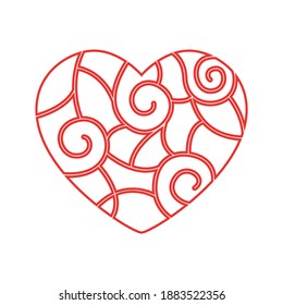 Heart icon for graphic design projects