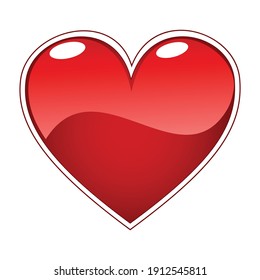 Heart  icon for graphic design projects