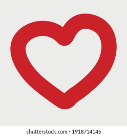 Heart icon for graphic design projects