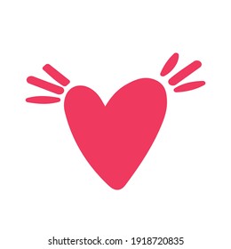 Heart icon for graphic design projects