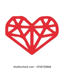 Heart icon for graphic design projects