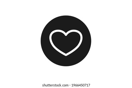 Heart Icon for Graphic Design Projects. Vector Illustration.