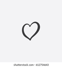 Heart icon Graphic Element Illustration Template Design