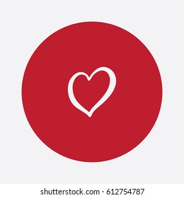 Heart icon Graphic Element Illustration Template Design