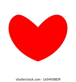 heart icon hand drawn isolated on white background. vector illustration