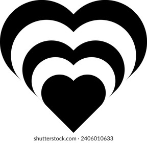 Heart Icon, Hand Drawn Heart, Valentine Days, Cupid, Heart Clipart, Open heart