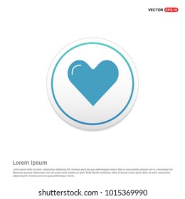 Heart icon Hexa White Background icon template