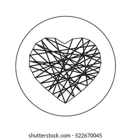 heart icon illustration design