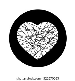 heart icon illustration design
