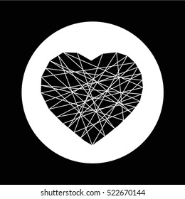 heart icon illustration design