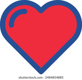 Heart Icon Illustration High Quality.