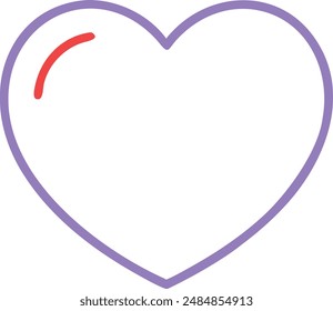 Heart Icon Illustration High Quality.