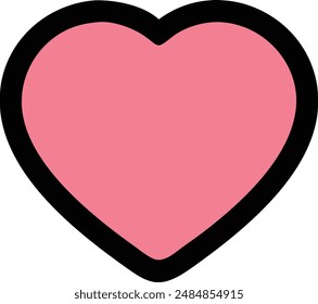 Heart Icon Illustration High Quality.