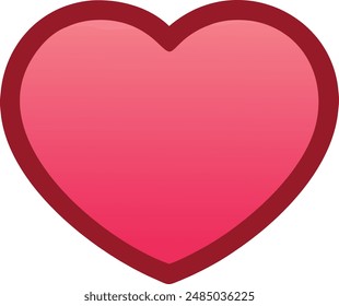 Heart Icon Illustration High Quality.