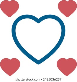 Heart Icon Illustration High Quality.