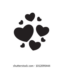 heart icon illustration isolated vector sign symbol