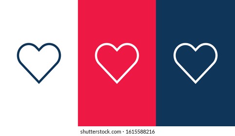 Heart icon illustration isolated vector sign symbol