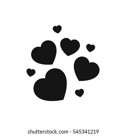 heart icon illustration isolated vector sign symbol