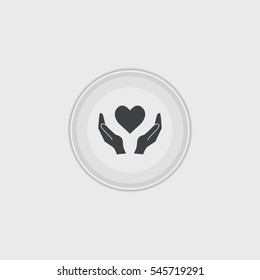 heart icon illustration isolated vector sign symbol