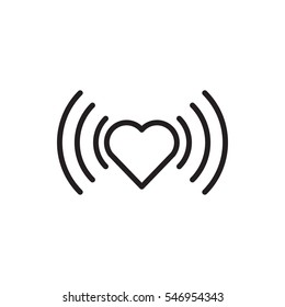 heart icon illustration isolated vector sign symbol