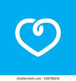 heart icon illustration isolated vector sign symbol