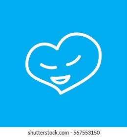 heart icon illustration isolated vector sign symbol