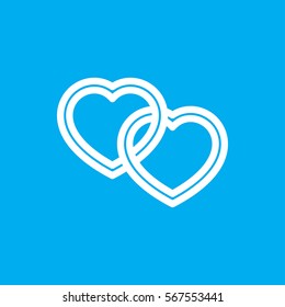 heart icon illustration isolated vector sign symbol