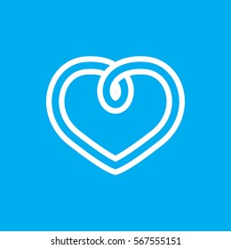 heart icon illustration isolated vector sign symbol
