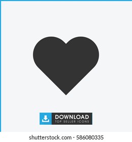 heart icon illustration isolated vector sign symbol