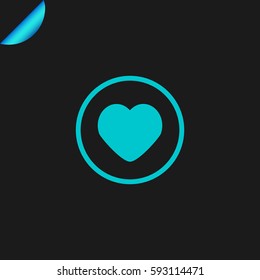 heart icon illustration isolated vector sign symbol