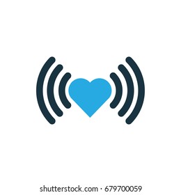heart icon illustration isolated vector sign symbol