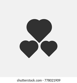 Heart icon illustration isolated vector sign symbol