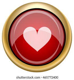 Heart icon. Internet button on white background. EPS10 vector.
