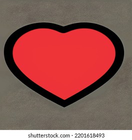 icono de corazón aislado para fondo